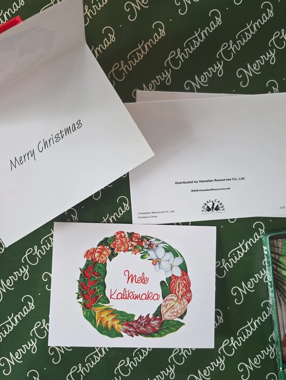 Hawaiian Mele Kalikimaka Christmas Cards Lot 14 Hawaii Holiday Greeting Cards